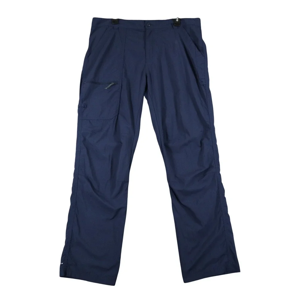Columbia PFG Pants Mens 38x32 Navy Blue Nylon Cargo Fishing Hiking
